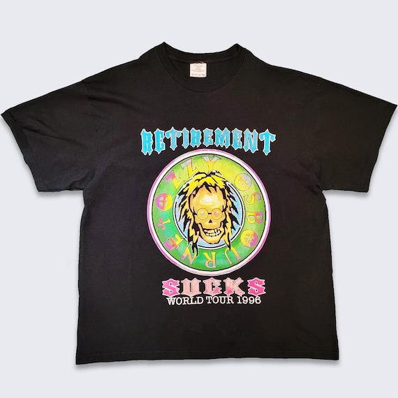 専用 90s Ozzy Osbourne Retirement Tシャツ XL Ozzy Osbourne Vintage 90s Retirement Sucks Tour T-shirt - Etsy