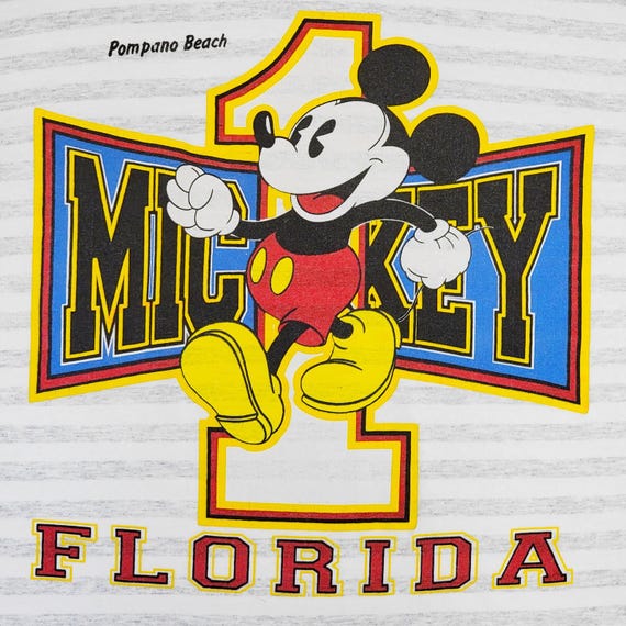 Mickey Mouse Vintage 90s Disney Florida T-shirt - Etsy