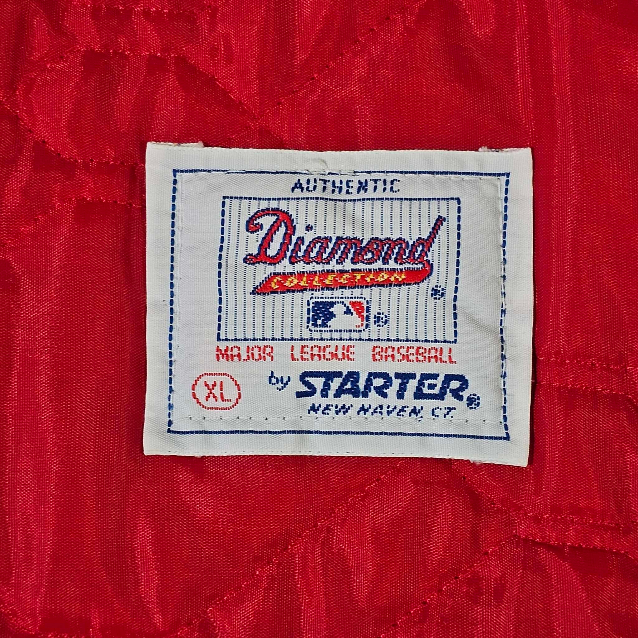 Atlanta Braves Vintage 90s Starter Satin Bomber Jacket Made in USA MLB  Baseball Coat Diamond Collection Size Men's XL free Shipping 