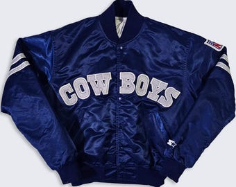 Dallas Cowboys Vintage 80s Starter Satin Bomber Jacket