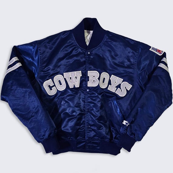 Dallas Cowboys Vintage 80s Starter Satin Bomber Jacket