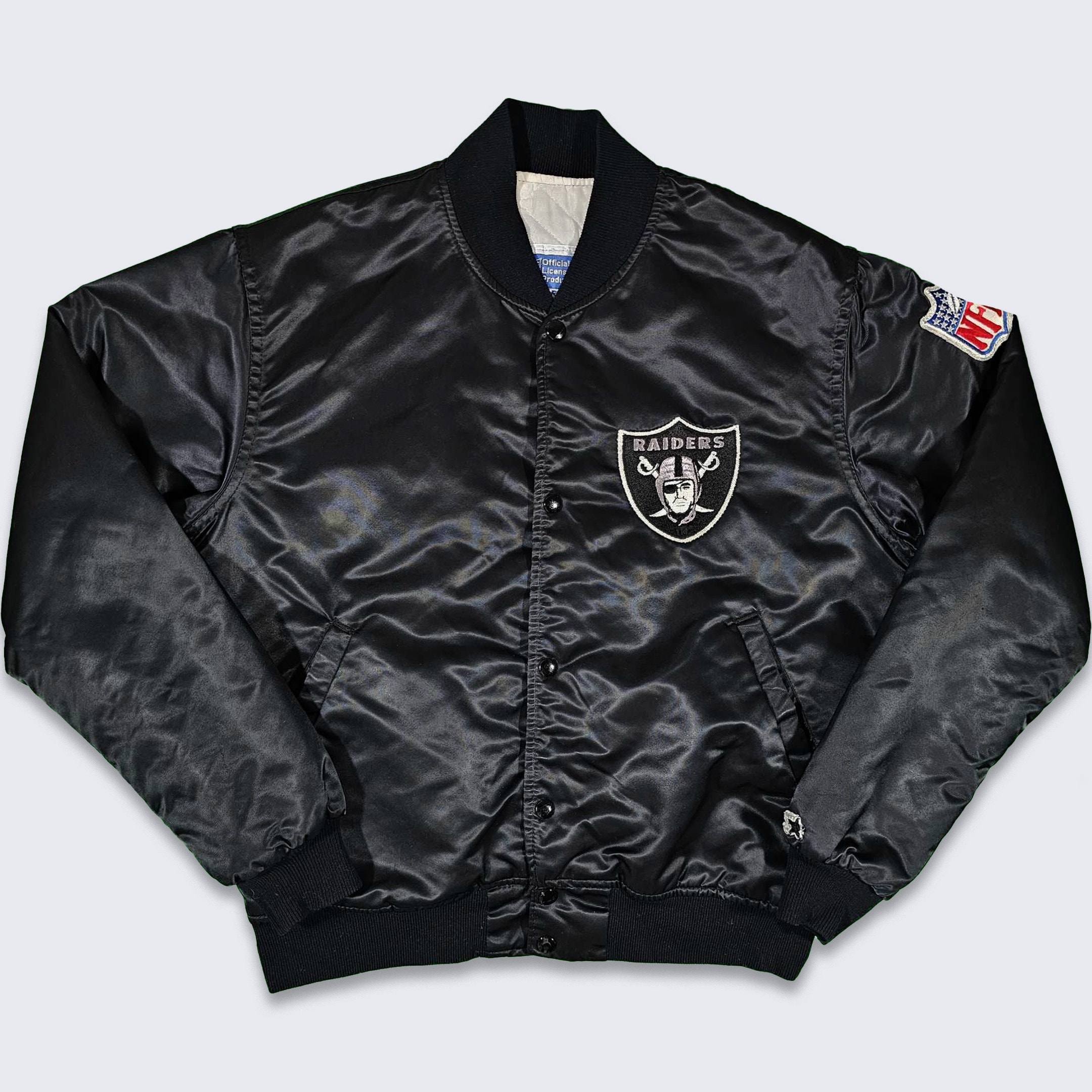 Buy Los Angeles Raiders Vintage 80s Starter Satin Bomber Jacket