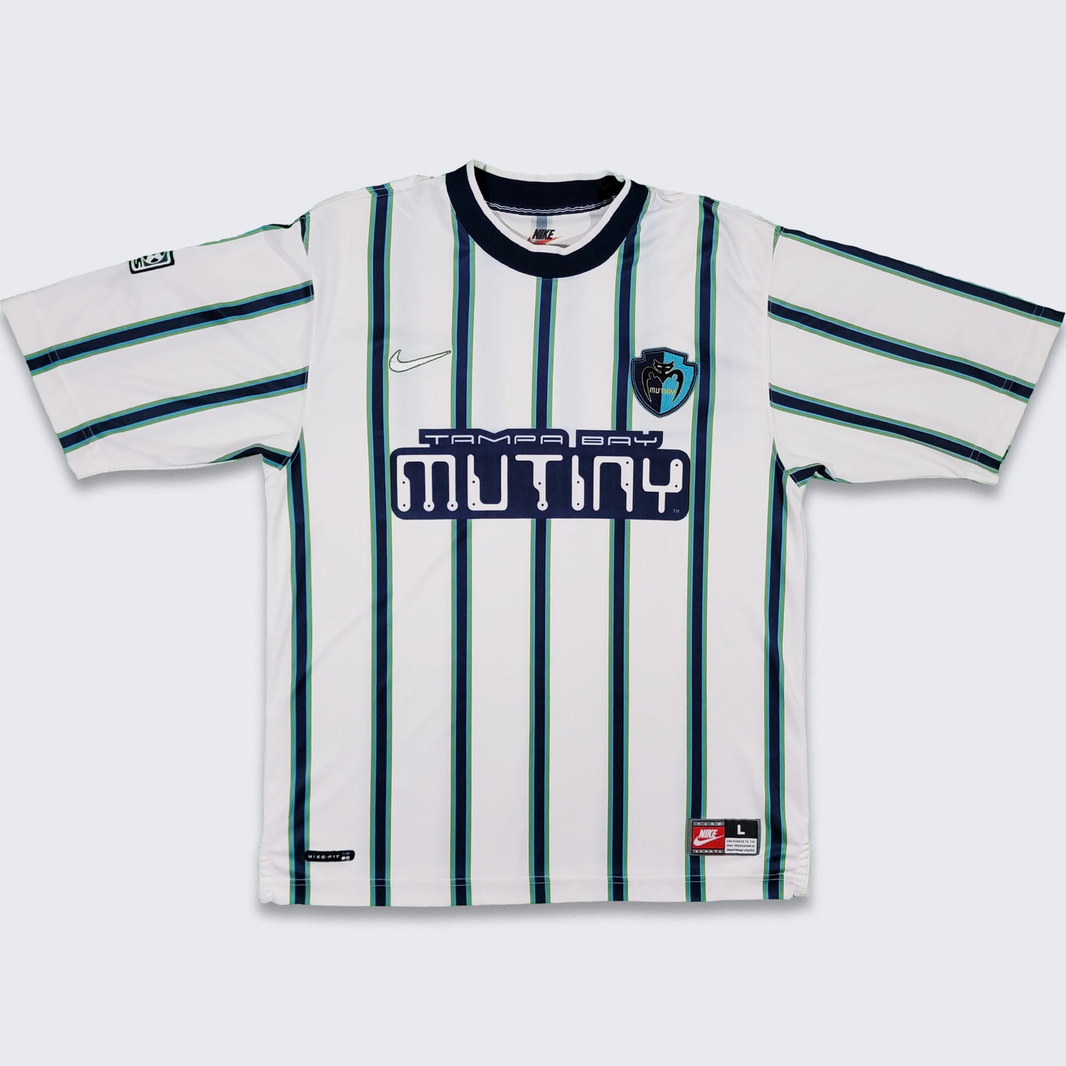 Tampa Bay Mutiny Vintage 90s Nike MLS Soccer Jersey Made in 