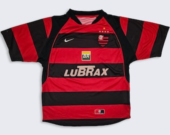 Flamengo Vintage Y2K Nike Petrobras Brazil Brasil Soccer Jersey