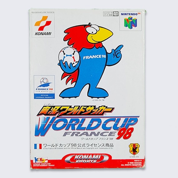 World Cup Soccer Vintage 90s N64 Japan Version Video Game - 1998 France Games - Brand New Still Sealed  Licensed By Nintendo - Free Shipping