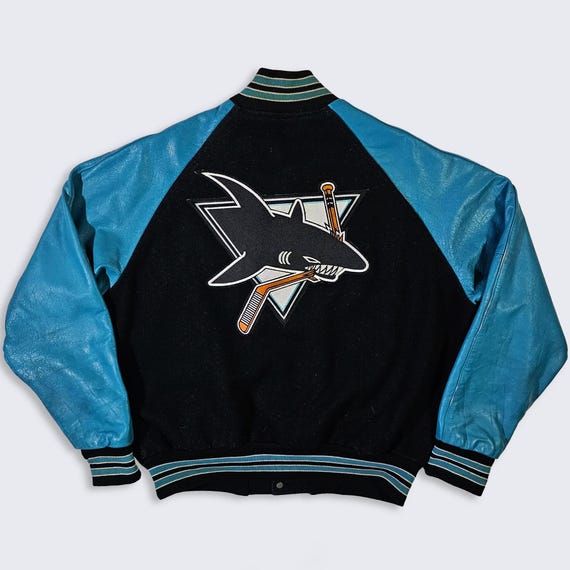 San Jose Sharks Vintage NHL Hockey Varsity Jacket