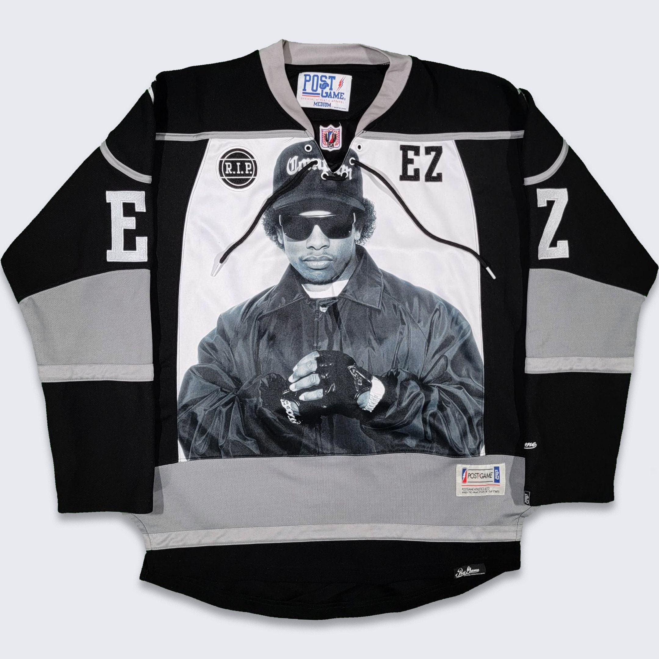 Eazy E NWA Vintage Post Game Rap Hockey Jersey - Compton Eazy E NWA Vintage Post Game Rap Hockey Jersey - Compton