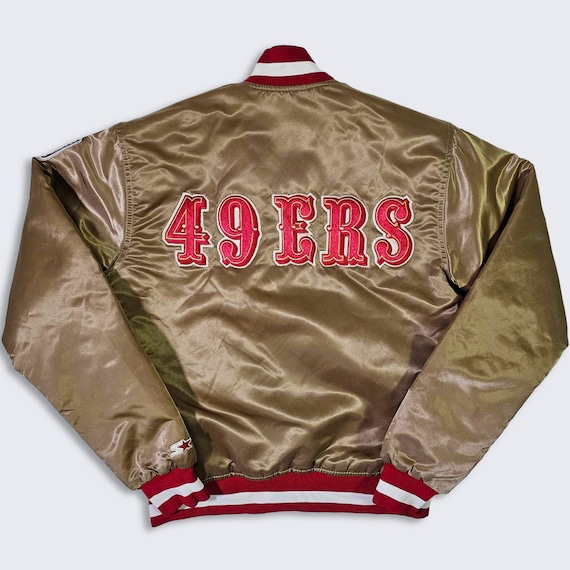 San Francisco 49ers Vintage 80s Starter Jacket - Super Bowl Champions XVI XIX - NFL Football Coat - Size Men's : Small ( S ) - Free Shipping