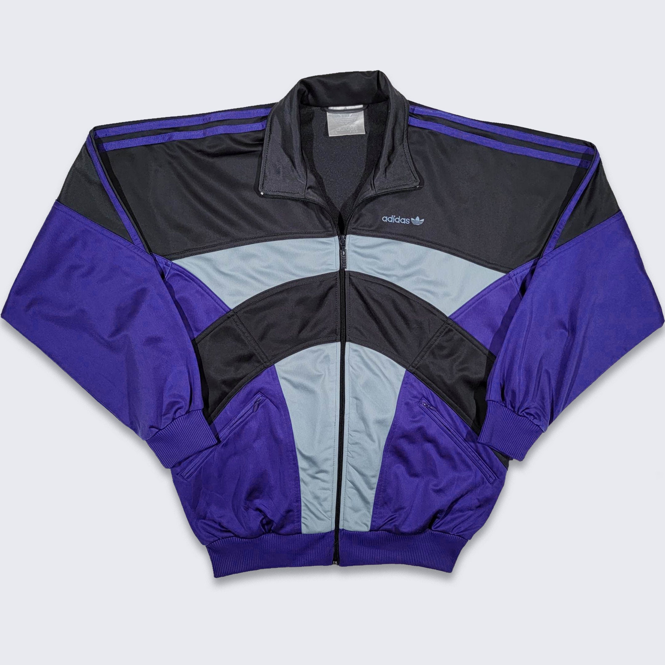 Adidas Vintage 90s Color Block Purple Track Jacket Light - Etsy Canada