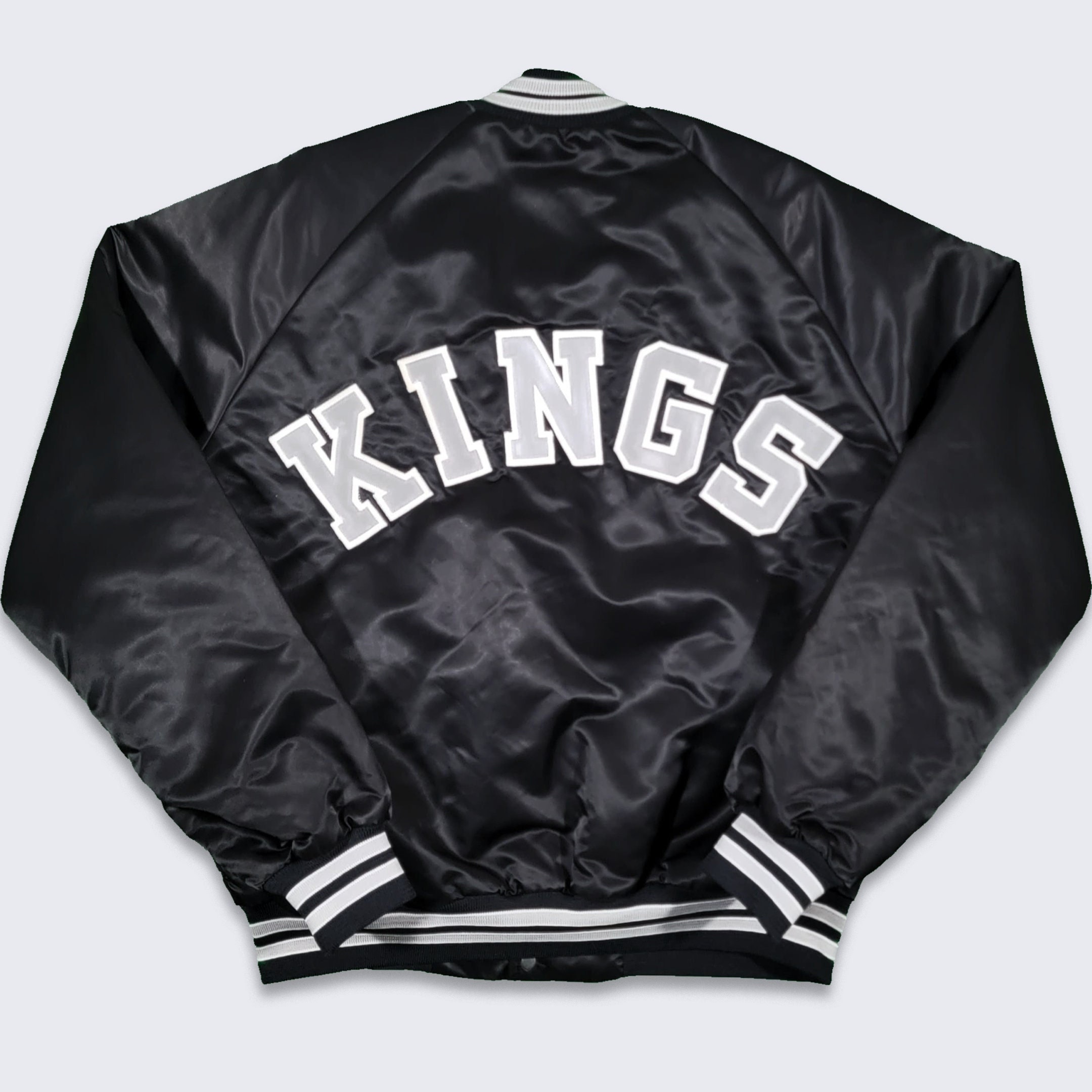 Los Angeles Kings Vintage 80s Chalk Line Satin Bomber Jacket NHL