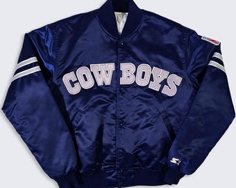 Dallas Cowboys Vintage 80s Starter Satin Bomber Jacket