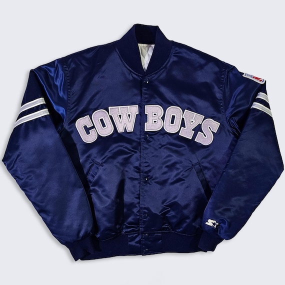 Dallas Cowboys Vintage 80s Starter Satin Bomber Jacket