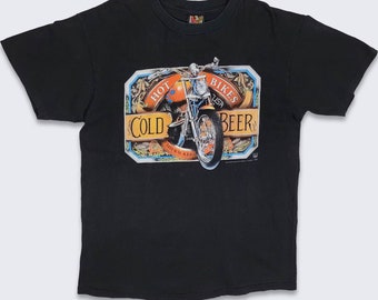 ハーレーダビッドソン ヴィンテージ 90年代 3Dエンブレム Tシャツ