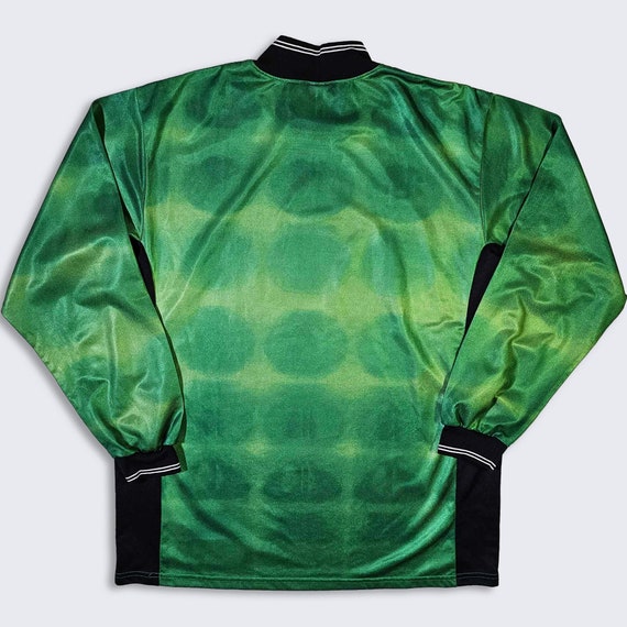 Nike Vintage 90s Y2K Green Long Sleeve Soccer Jer… - image 2