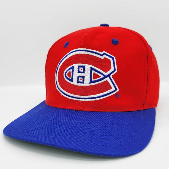 Montreal Canadiens Vintage 90s Competitor Snapback Hat  - NHL Hockey Red Baseball Cap - Licensed Product - One Size Fits All -FREE SHIPPING