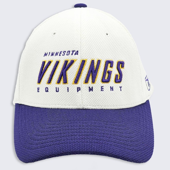 Minnesota Vikings Vintage Y2K Reebok Equipment Adjustable Hat - Flexfit - Stitched On - NFL Equipment - One Size Fits All - FREE SHIPPING