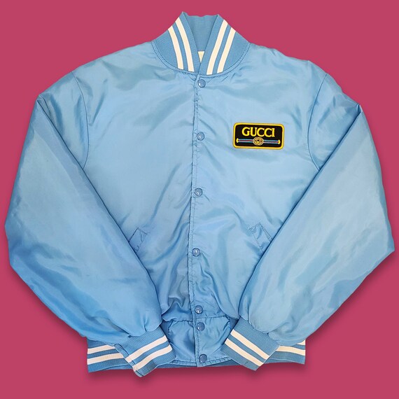 Vintage 90s Gucci BL Bomber Jacket