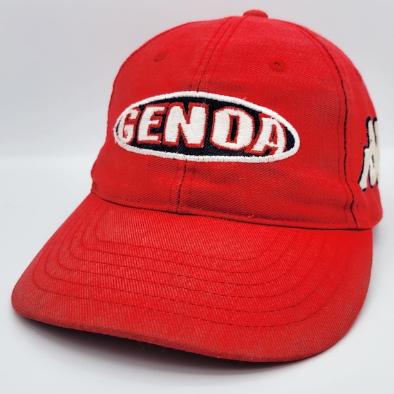Genoa CFC Vintage Kappa Snapback Soccer Hat - Red Color Baseball Style Cap - Italian Seria A Team - One Size - FREE SHIPPING