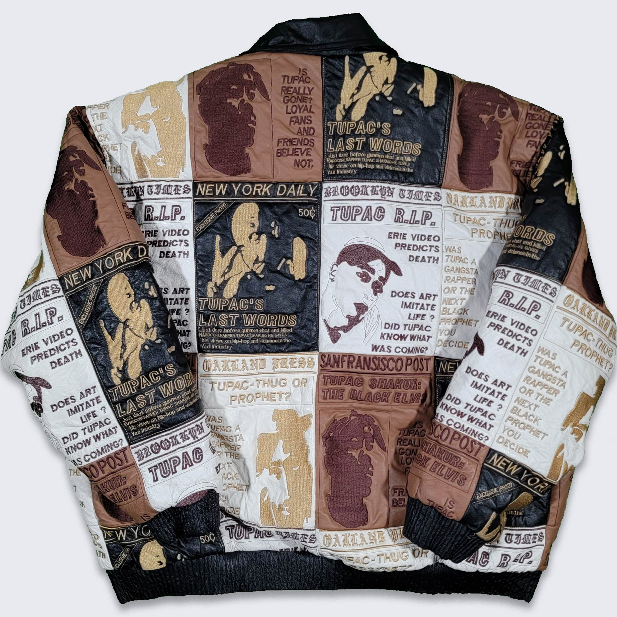 Tupac leather clearance jacket