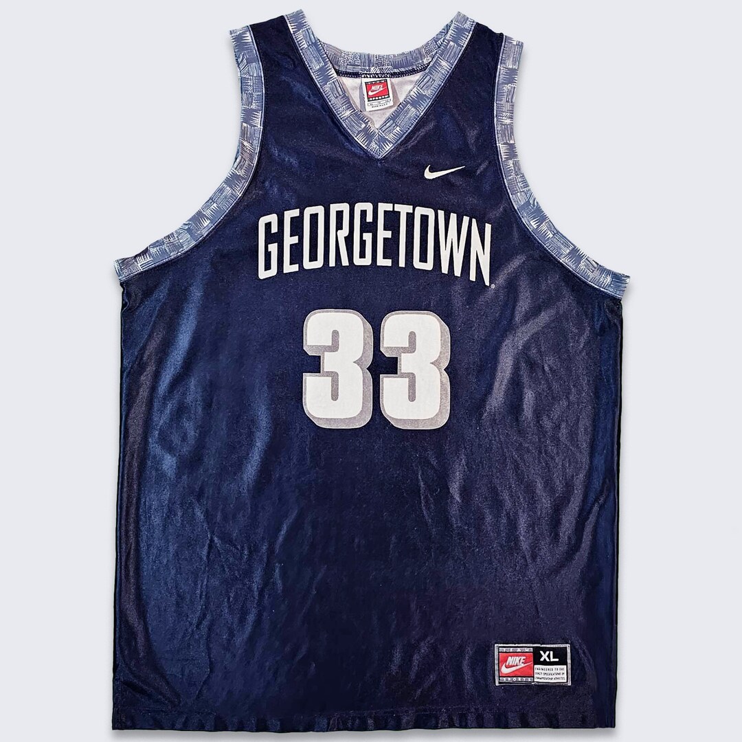 人気ブラドン Georgetown Basketball Nike Ewing Patrick Vintage Hoyas ウェア