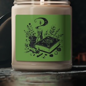 Cottagecore Book, Herbs, Candle / SVG PNG Vector / Cottage Core / File for Print, Cricut, Silhouette, Laser Cut Engraving / Witchy Style