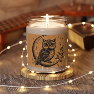 Owl and Moons / SVG PNG JPG / Mystical Animals / Transparent Background / Print on Demand pod / Witchy boho Style
