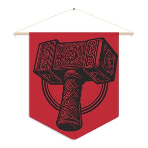 Mjolnir Norse Symbol / 2 Designs / SVG PNG Vector / Transparent Background / Silhouette Cricut / Vector Art / Print on Demand / Fantasy