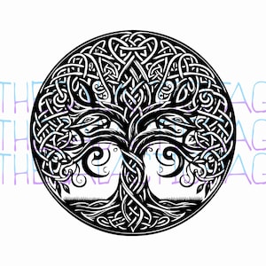 Celtic Knot Tree of Life / Pagan / Yggdrasil Design / Pattern ...
