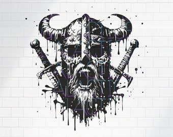Viking Berserker SVG Design, Clear Background PNG, File for Print / Vector / Norse, axe, warrior, barbarian / Lasercut Cricut Silhouette