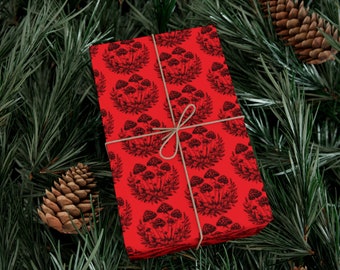 Fliegenpilz Geschenkverpackung - cool / witchy Stil / einzigartiger Blickfang, einzigartiges Geschenkpapier / Cottagecore Geschenkpapier