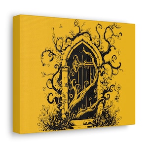 Fantasy Türen mit Ranken / SVG PNG / Transparenter Hintergrund / Silhouette Cricut / Fertig für Print on Demand / Nature Good Vibes / Tür