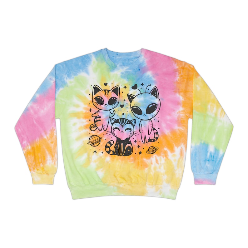Cute Alien Kitty Space / SVG, PNG, JPG / Hippy Trippy Cat / Stars ...