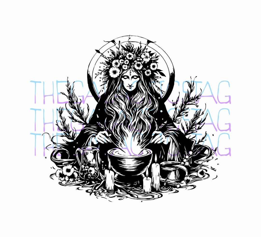 The Goddess / Mother Maiden Crone / Witchy Pagan Wicca / PNG Vector SVG ...