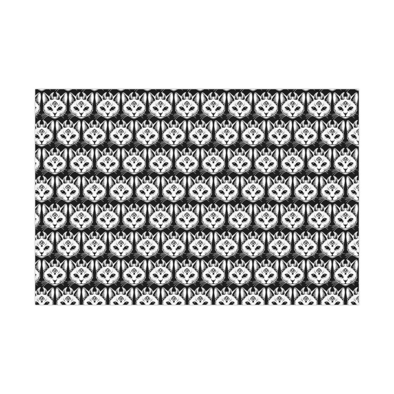 Occult Devil Kitty themed gift wrap - cool / Gothic / eye catching, one of a kind wrapping paper, unique gift decor / Goth Gift / Trippy