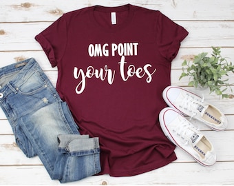 Crop Top Pole Dance Wear Pole Dance Shirt Point your toes
