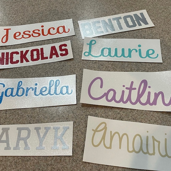 Your Choice of Colors & Name Decals by ADavis Flower Decals for Tumblers