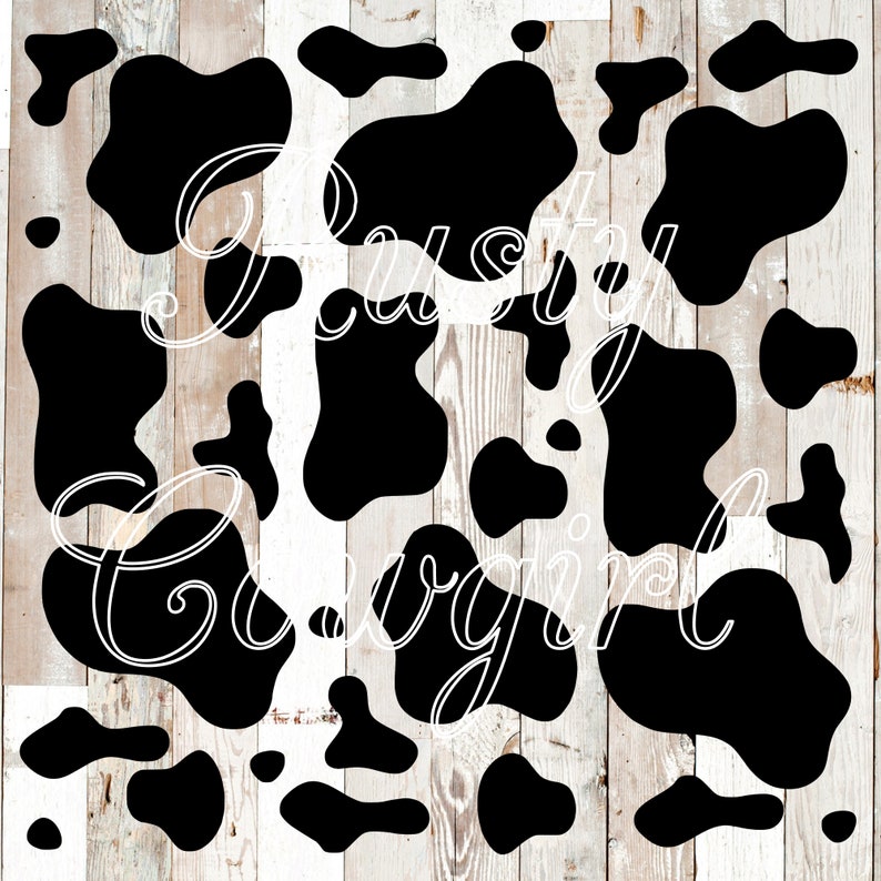 Cow Print Cow Spots Instant Download SVG File | Etsy