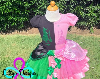 Princess and Witch Birthday Girl's Outfit
