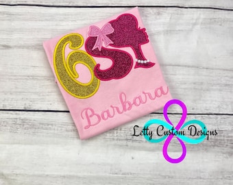 Birthday Doll Silhouette Girl's Shirt