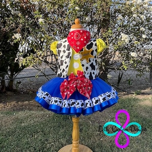 Cowgirl Costume Outfit, Birthday Party Tutu Set Inspired Jessie Toy Story Outfit