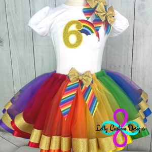 Rainbow Girl&#39;s Birthday Outfit