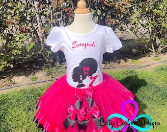 Girl's Silhouette Tutu/Doll Outfit