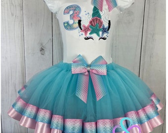Mermaid Unicorn Girl's Outfit