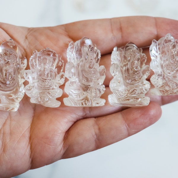 Clear Quartz Mini Ganesha