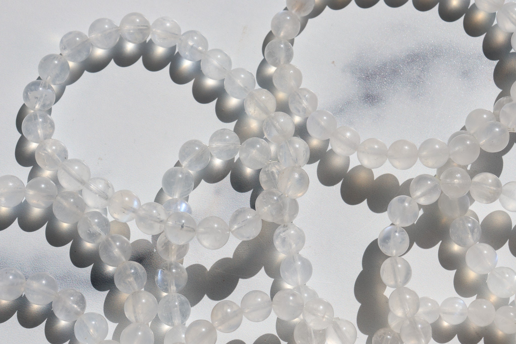 Bracciale In Pietra Di Luna Bianca: Energia Femminile Divina - Foto 7