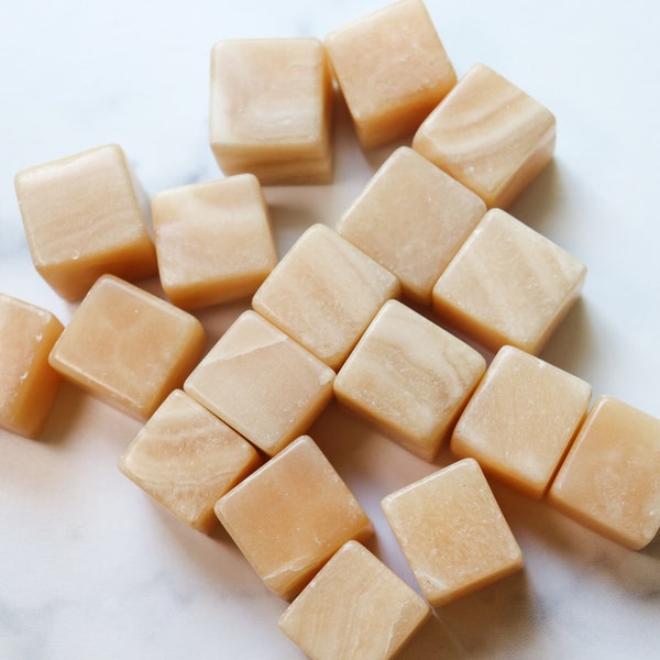 Orange Calcite Cubes