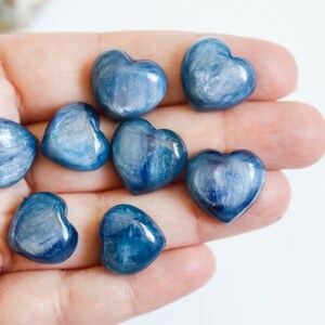 Blue Kyanite Mini Hearts
