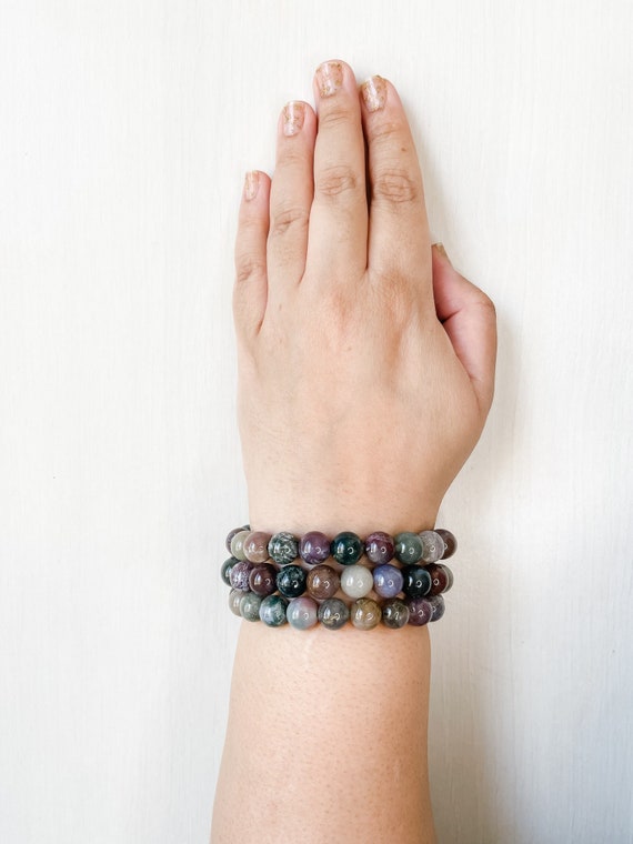 オーシャンジャスパークリスタルストレッチブレスレット 11 mm - Etsy 日本