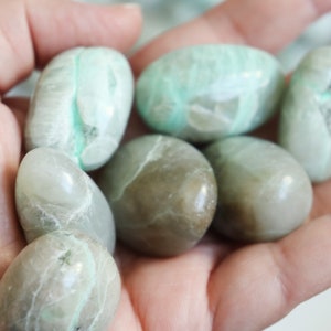 Garnierite/Green Moonstone Tumbles