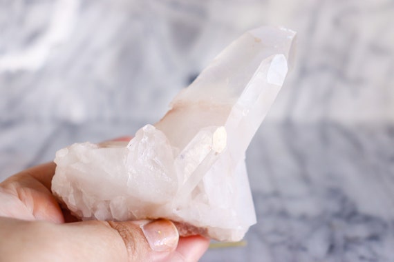 ピンククリアクォーツクラスター - Etsy 日本